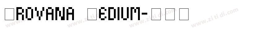 Grovana Medium字体转换